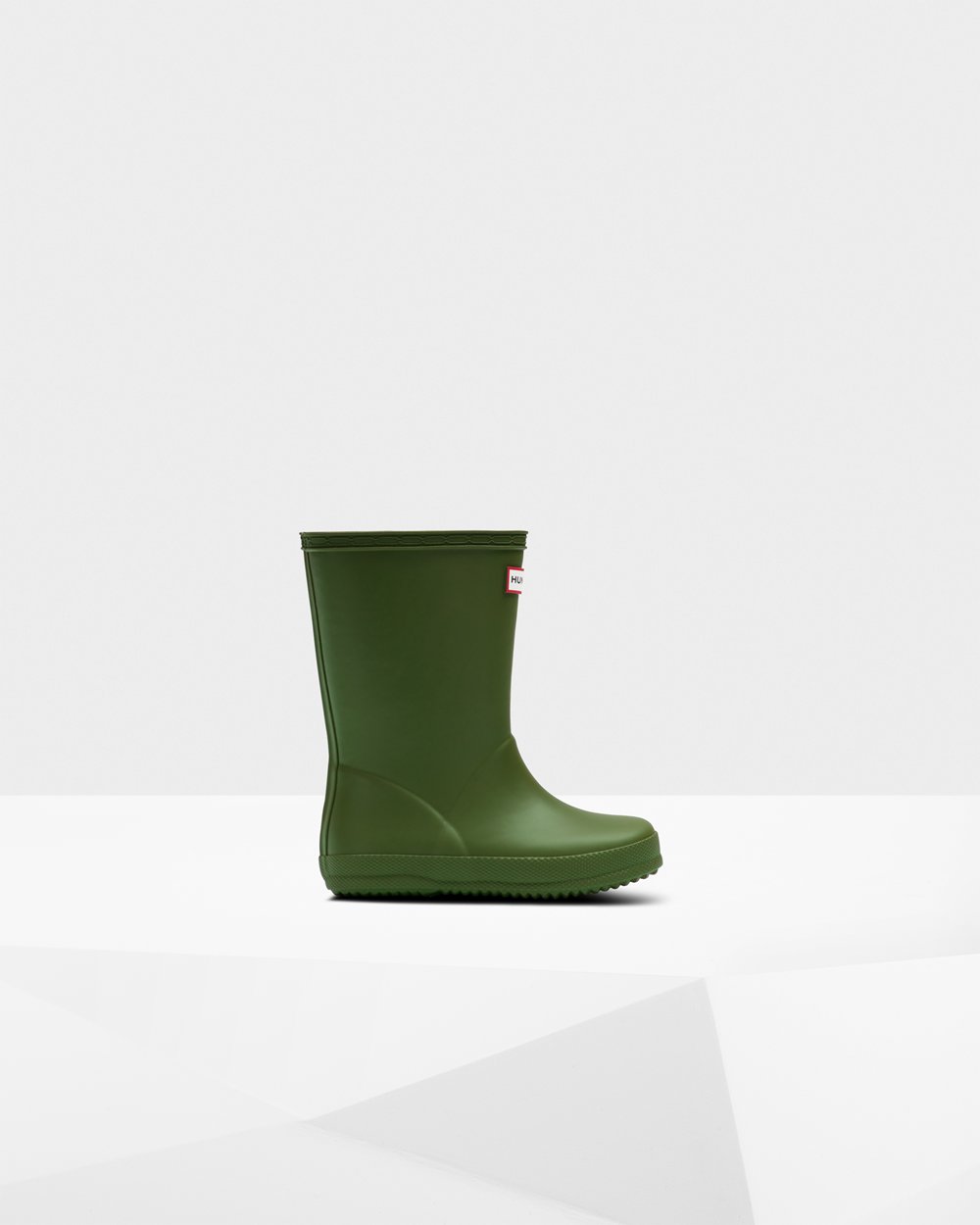 Kids Rain Boots - Hunter Original First Classic (76IZLADVQ) - Green